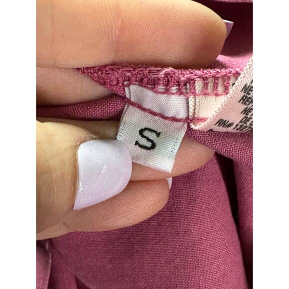 Bella Dahl pink sleeveless buttoned blouse size small - Picture 4 of 13